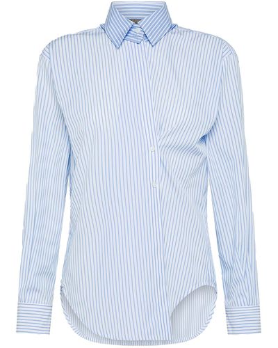 Seventy Oversized Striped Shirt - Blue