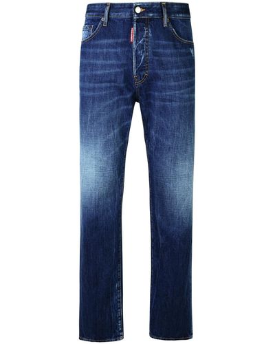 DSquared² 642 Cotton Denim Jeans - Blue