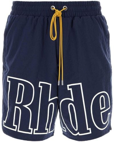 Rhude Nylon Swimming Shorts - Blue