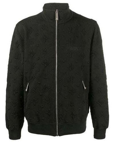 John Richmond Sweatshirt With Zip - Black
