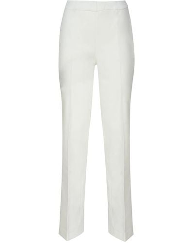 Genny Cotton Pants With Strap - White