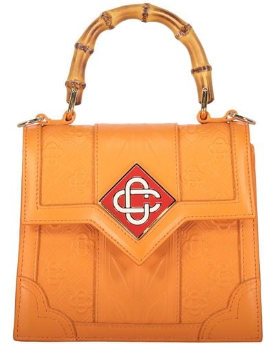 Casablanca Leather Handbag - Orange