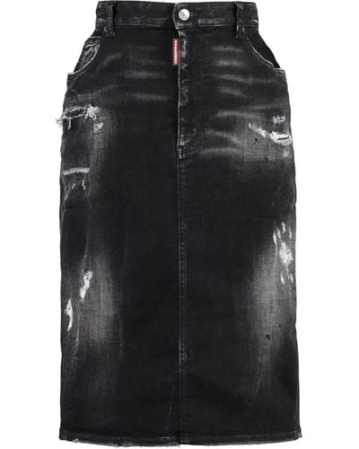 DSquared² Denim Skirt - Black