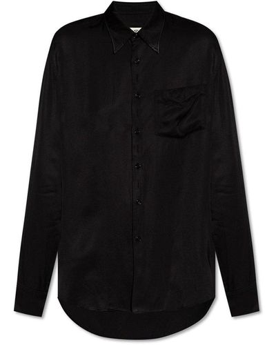 MM6 by Maison Martin Margiela Shirt With Opening, - Black