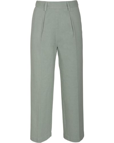 Forte Forte Low Crotch Pants - Green