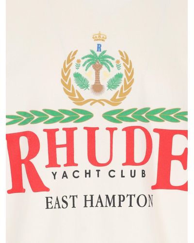 Rhude Logo Print T-Shirt - Red