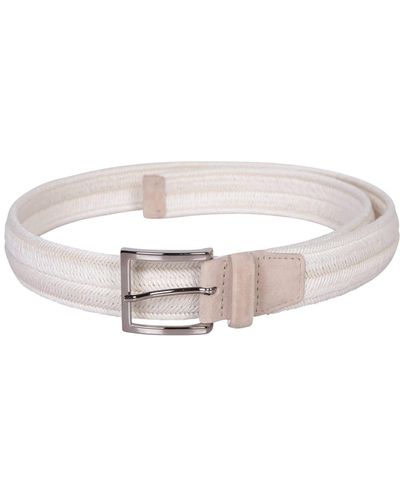 Orciani Rope Cream Belt - White