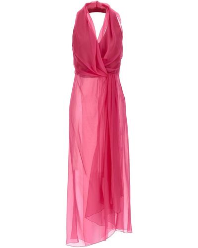 Alberta Ferretti Chiffon Top Tops - Pink