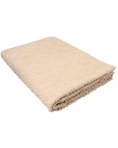 Palm Angels Chevron Knitted Towel - Natural