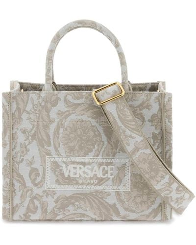 Versace Athena Barocco Small Tote Bag - Natural