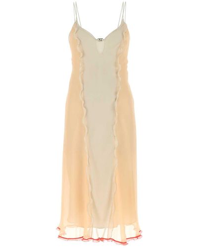 Fendi Chiffon Dress - White