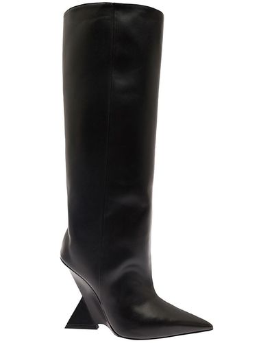 The Attico Cheope Knee-high 105mm Boots - Black
