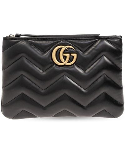 Gucci Gg Marmont Clutch Bag - Black