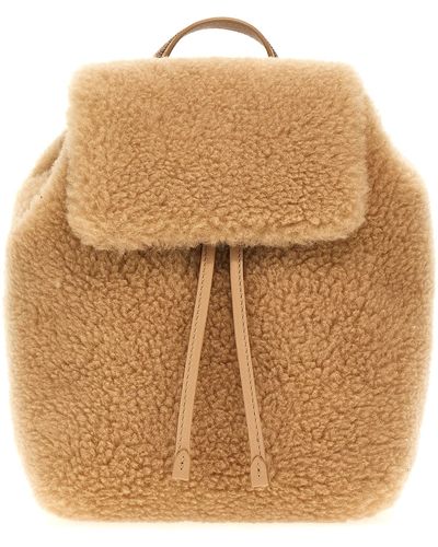 Brunello Cucinelli Teddy Fabric Backpack Backpacks - Natural