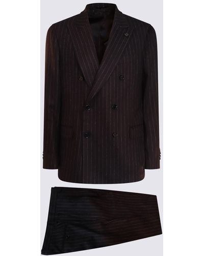 Lardini Wool Suit - Black