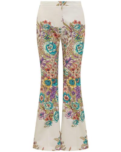 Etro Bouquet Trousers - Multicolour