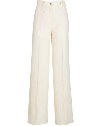 Forte Forte Straight Buttoned Trousers - White