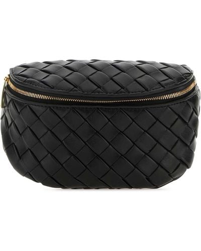 Bottega Veneta Leather Mini Padded Belt Bag - Black