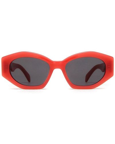 Celine Irregular Frame Sunglasses - Red