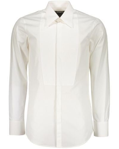 DSquared² Spread Collar Cotton Shirt - White