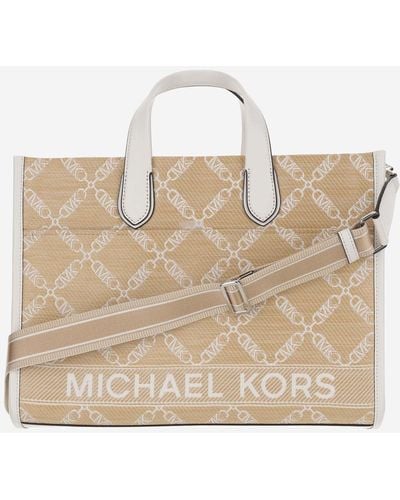 Michael Kors Gigi Large Straw Bag - Natural
