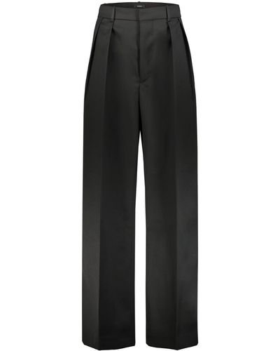Wardrobe NYC Low Rise Tuxedo Pants - Black