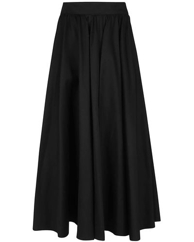 Patou Maxi Cotton Skirt - Black