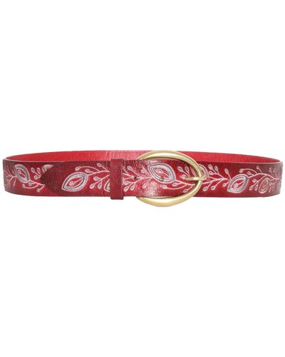 Orciani Leather Belt - Red