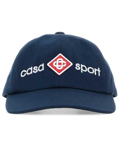 Casablanca Cotton Baseball Cap - Blue