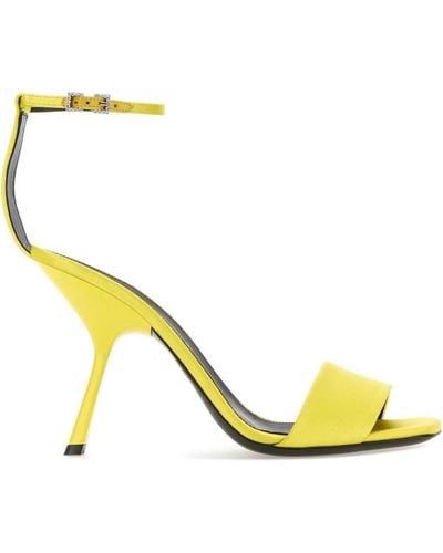 Sergio Rossi Satin Sandals - Yellow