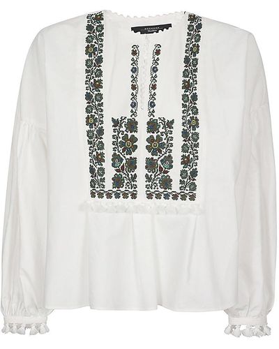 Weekend by Maxmara Comfort-Fit Long-Sleeved Shirt - White