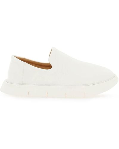 Marsèll Marsell 'Intagliata' Grained Leather Slip-On Shoes - White