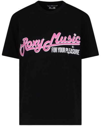 Junya Watanabe "roxy Music" T-shirt - Black