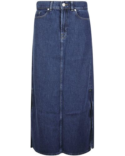 7 For All Mankind Maxi Skirt Bluenote