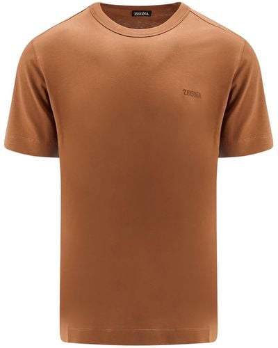 Zegna T-shirt - Brown