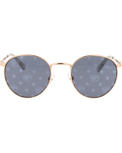 Chiara Ferragni Round Frame Sunglasses - Blue