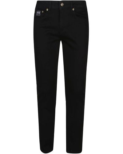 Versace Narrow Dundee 5 Pockets Jeans - Black