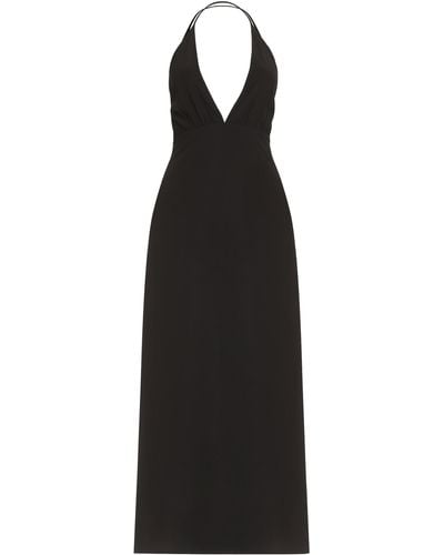 Totême Silk Maxi Dress - Black