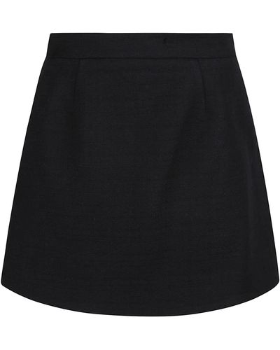 Patou Back Zip Skirt - Black