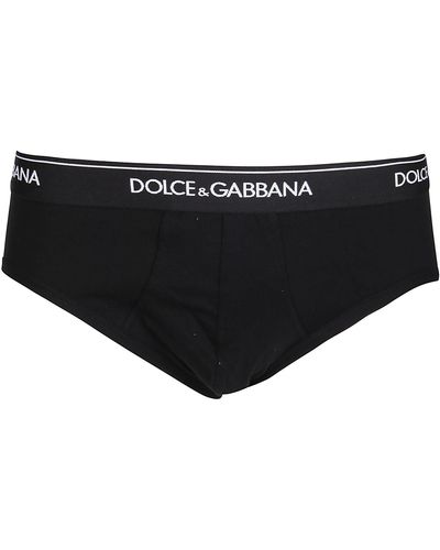 Dolce & Gabbana Black Cotton Briefs