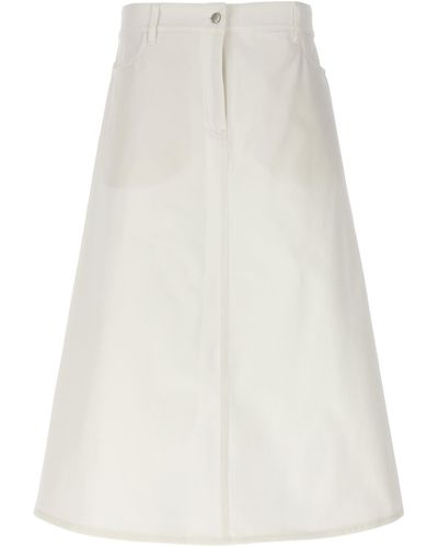 Studio Nicholson Baringo Midi Skirt - White