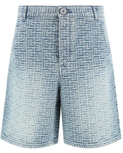 Balmain Bermuda Shorts - Blue