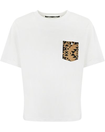 Daniele Alessandrini T-Shirt With Pocket - White