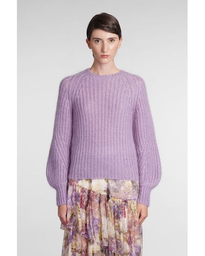 Zimmermann Knitwear In Viola Wool - Purple