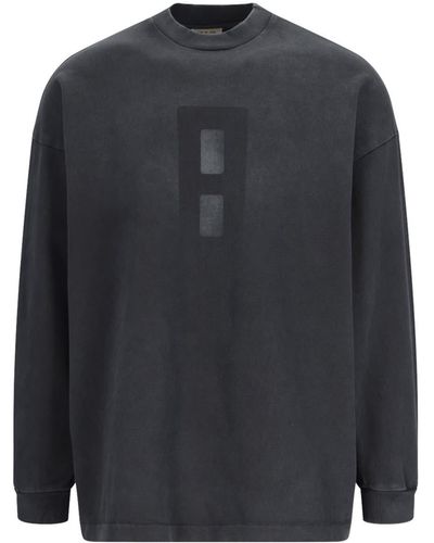 Fear Of God Long-sleeved Relaxed-fit Cotton-jersey T-shirt X - Blue
