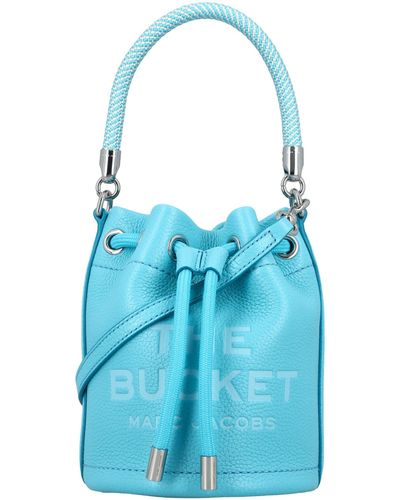 Marc Jacobs The Leather Bucket Mini Bag - Blue