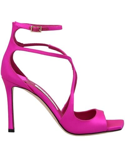 Jimmy Choo Azia 95 Satin Sandal - Pink