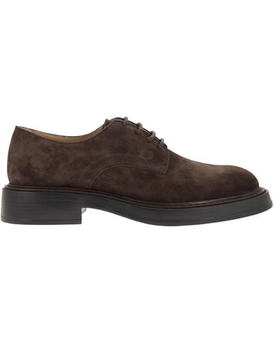Tod's Suede Lace Up Shoes - Brown