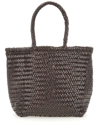Dragon Diffusion Small Grace Basket Bag - Brown