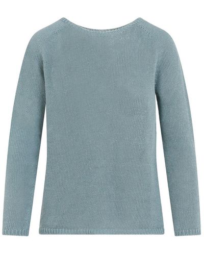 Max Mara Ax Ara Giolino Linen Weater - Blue